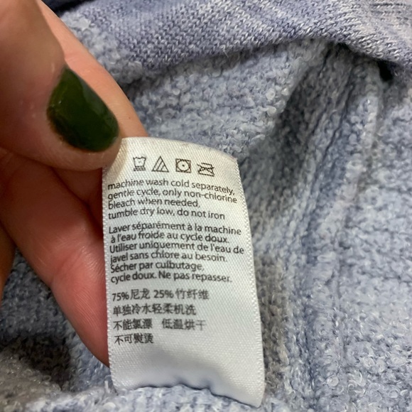 Barefoot dreams circle cardi cardigan sweater light blue M - Picture 8 of 8